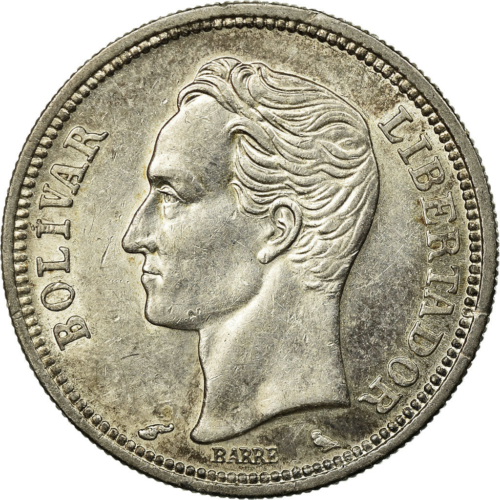 Coin, Venezuela, Bolivar, 1960, EF(40-45), Silver, KM:37a