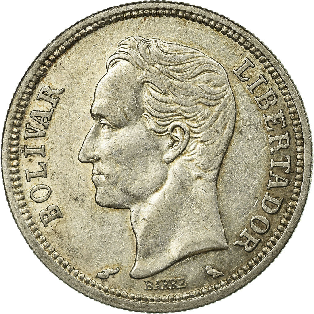 Coin, Venezuela, Bolivar, 1960, EF(40-45), Silver, KM:37a