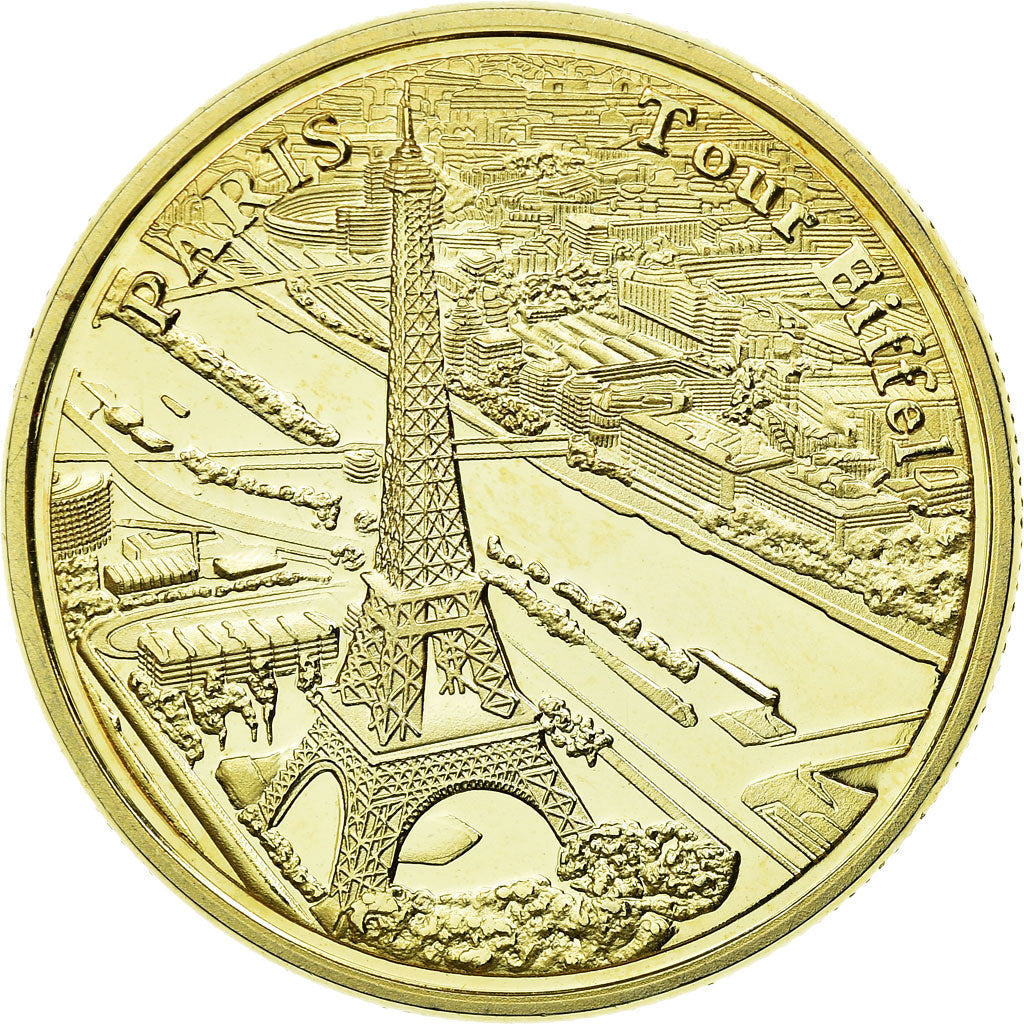 France, Token, Touristic token, Paris - La Tour Eiffel et la Seine, Souvenirs et