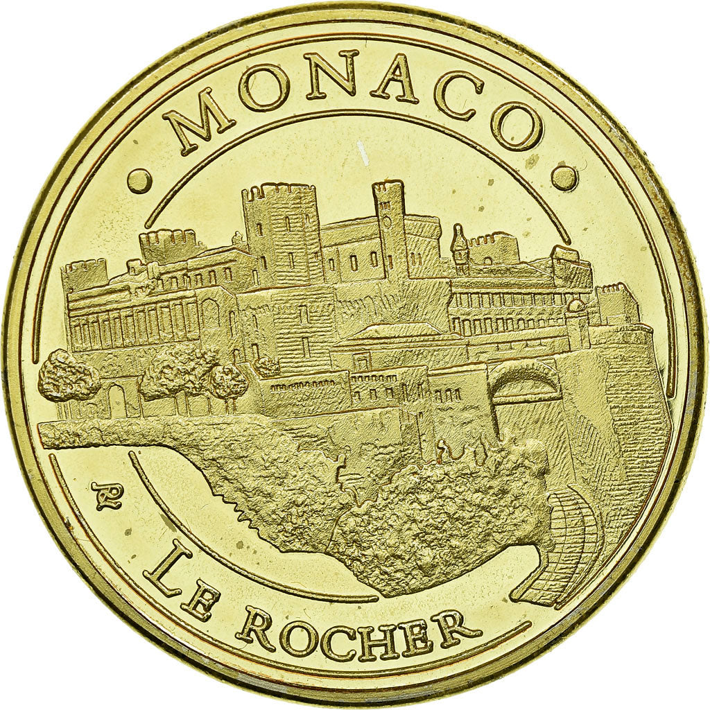 France, Token, Touristic token, 98/ Monaco - Le Rocher, Souvenirs et Patrimoine