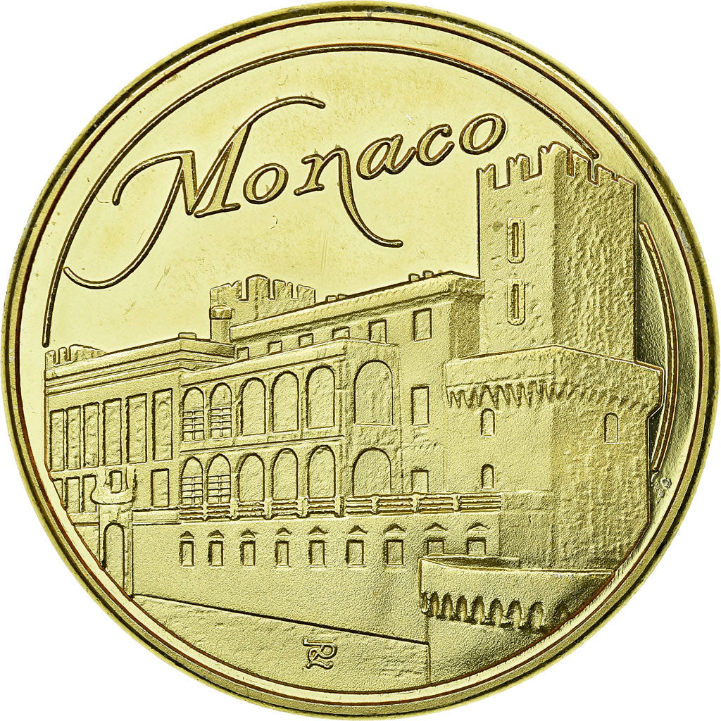 France, Token, Touristic token, 98/ Monaco - Le Rocher, Souvenirs et Patrimoine