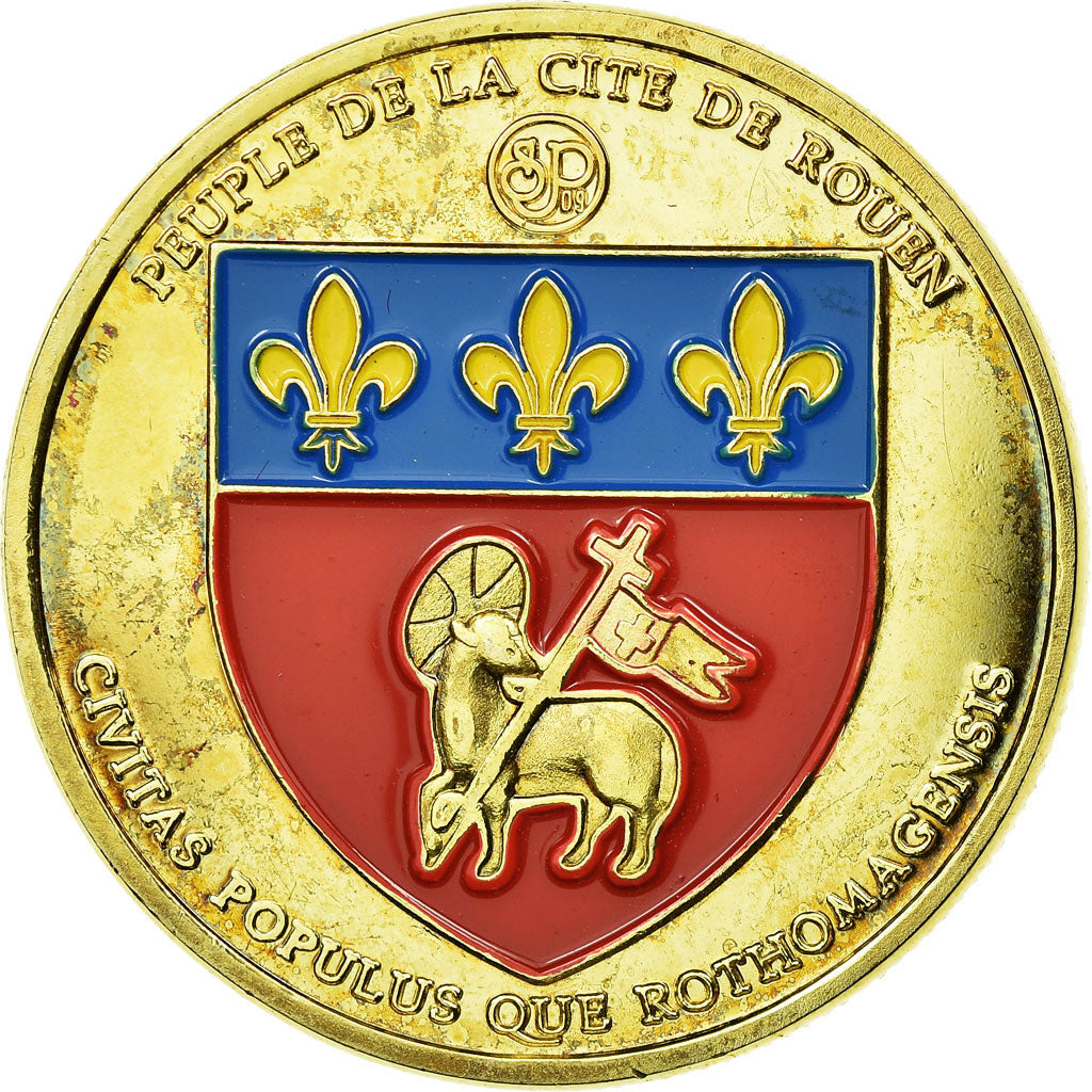 França, Token, Token turístico, Rouen - Gros Horloge, Souvenirs et Patrimoine
