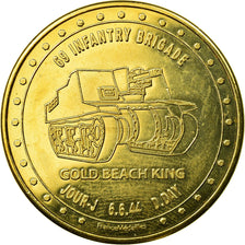 Francja, Token, Żeton turystyczny, Gold Beach King, Undated, France Médailles
