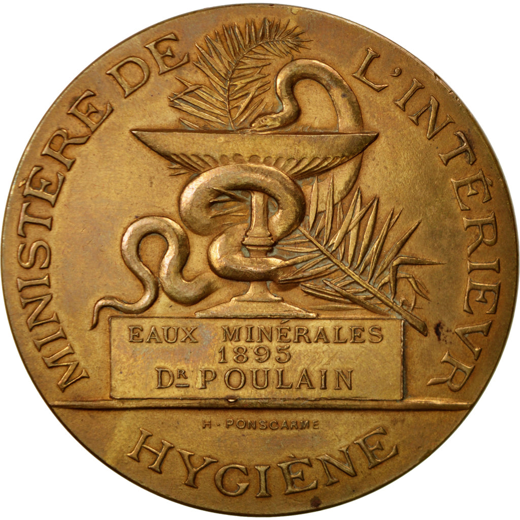 FRANCE, Medicine, French Third Republic, Medal, AU(55-58), Bronze, 51, 61.70