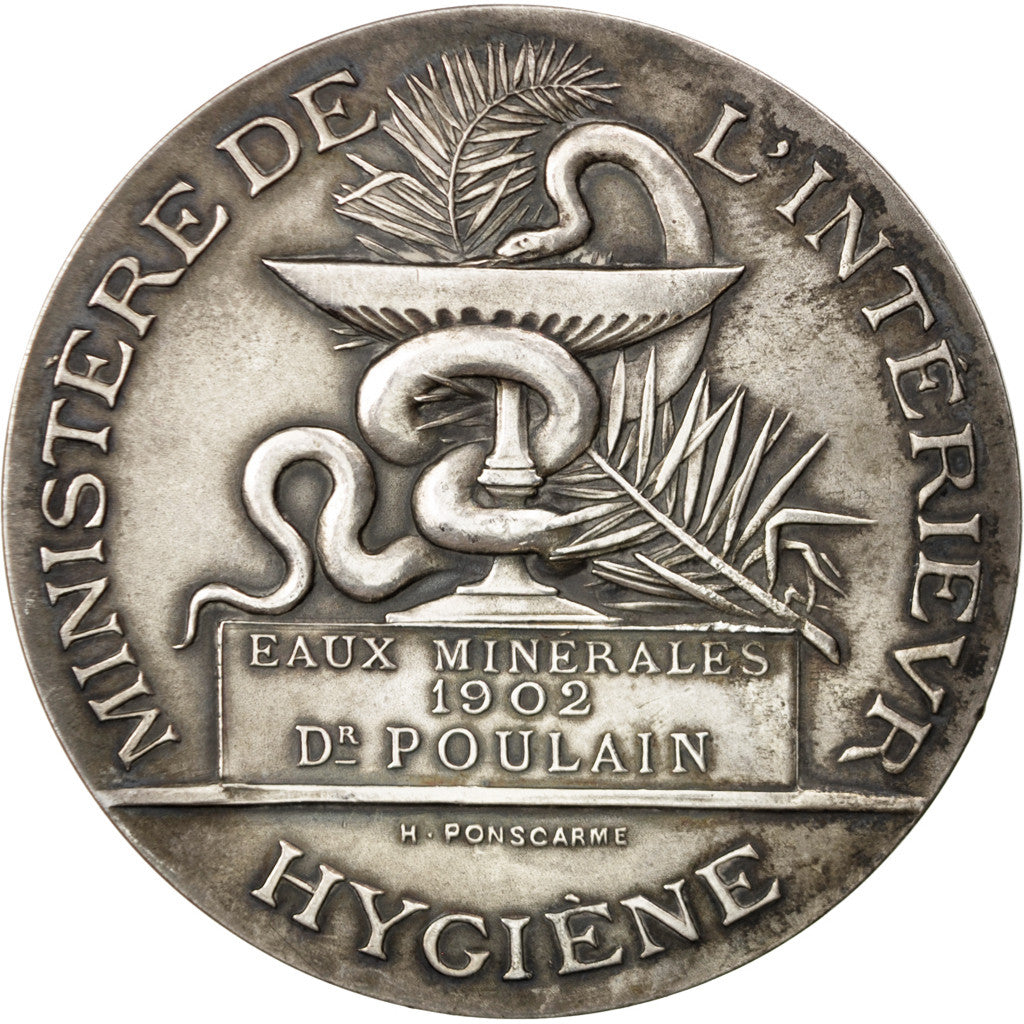 France, Medal, French Third Republic, Medicine, AU(55-58), Silver
