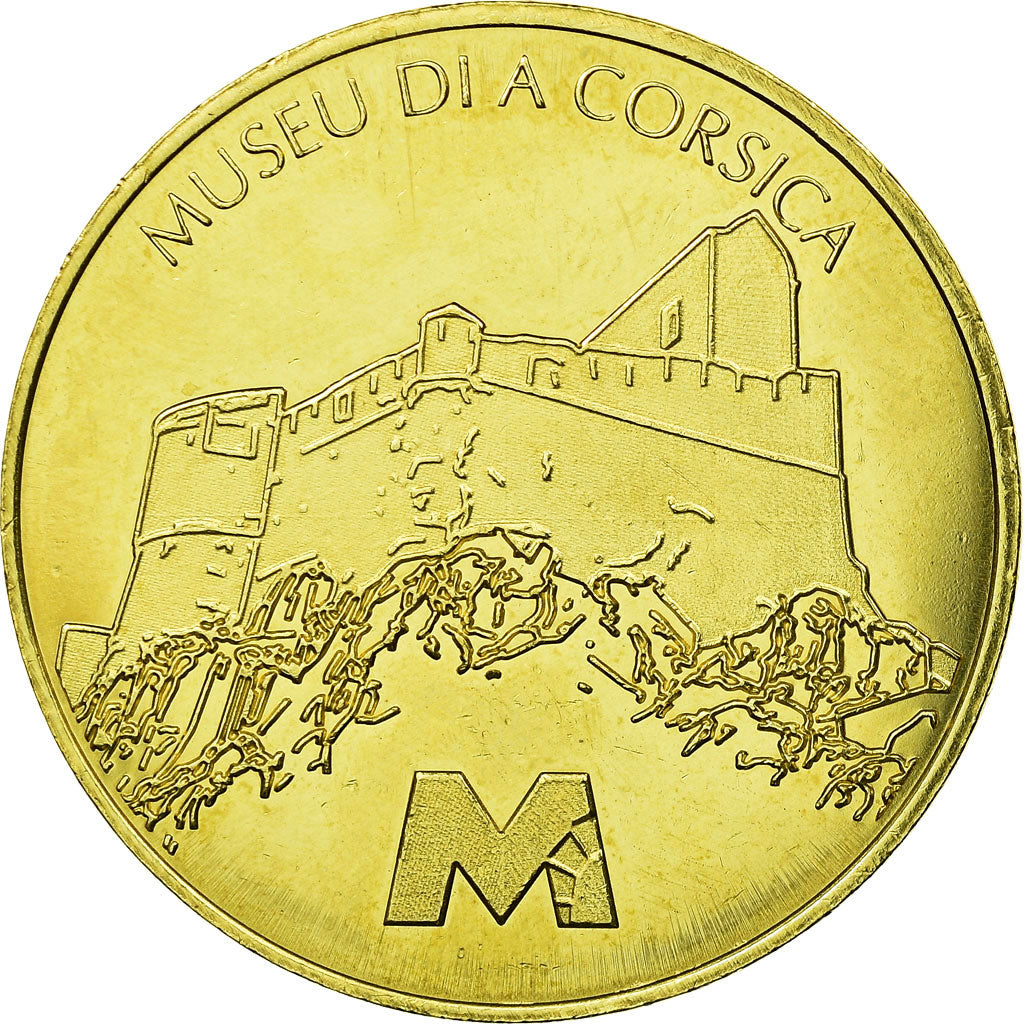 France, Token, Touristic token, Corte - Musée de la Corse, Martineau et