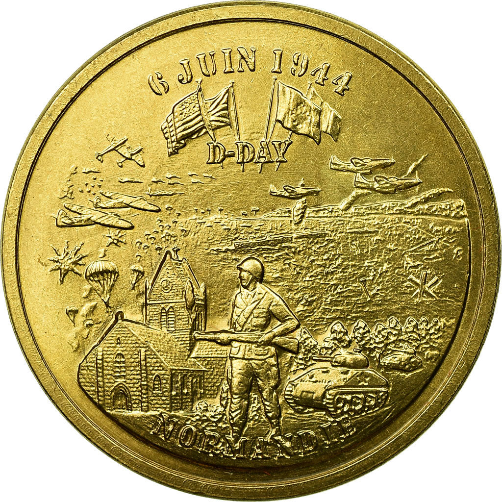 França, Token, Token turístico, D-Day - 6 juin 1944, La France en Médailles