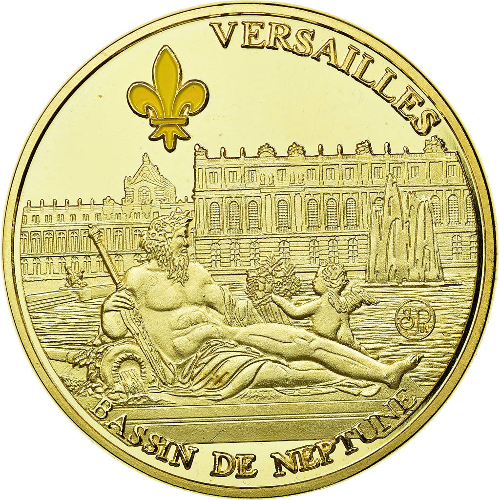 France, Jeton, Jeton Touristique, Versailles - Bassin de Neptune, Souvenirs et