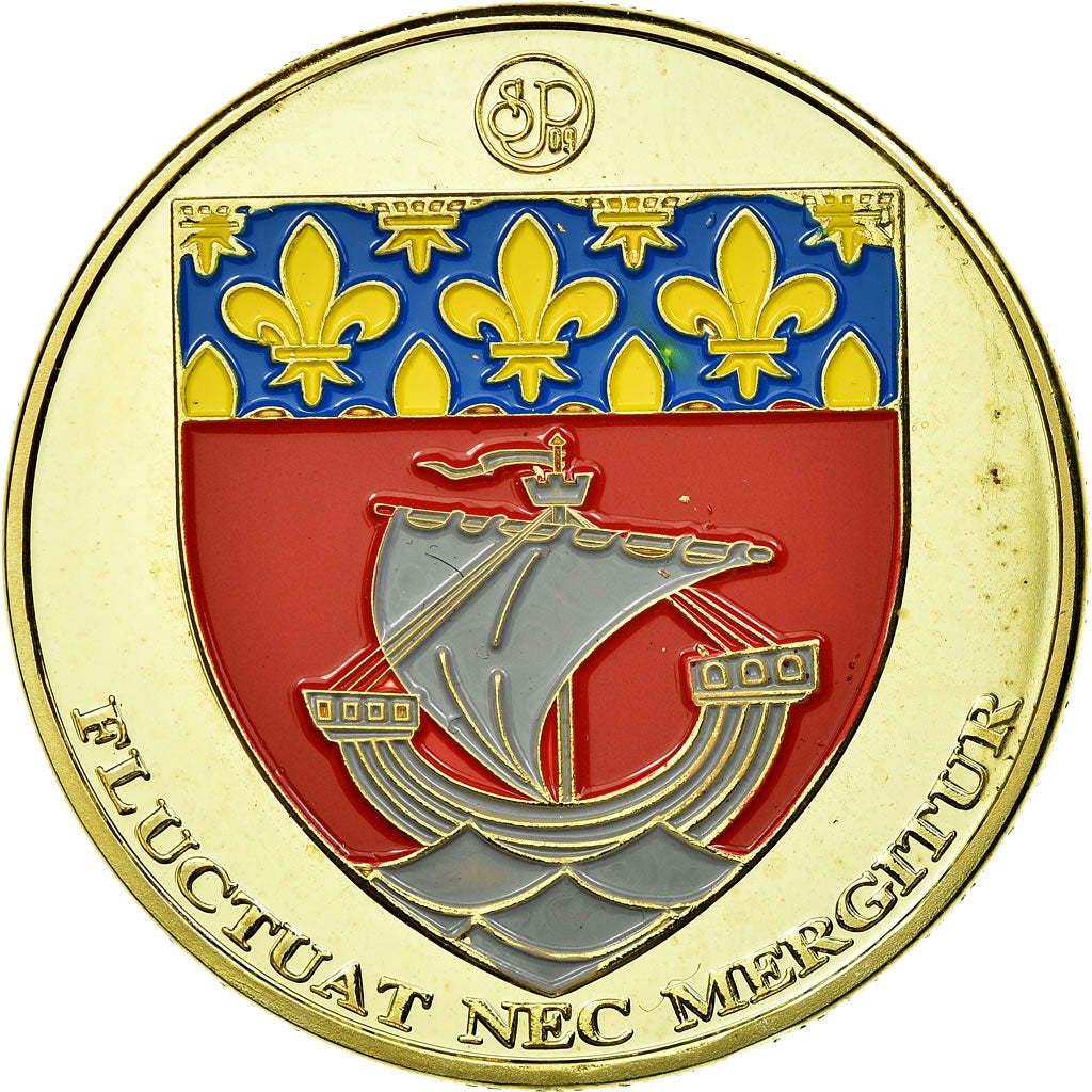 Francja, Token, Żeton turystyczny, Paris - La Tour Eiffel et la Seine, Undated