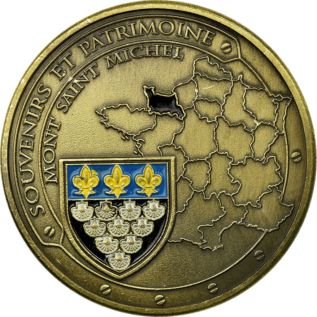 France, Token, Touristic token, le Mont-Saint-Michel et l'Archange, Souvenirs et