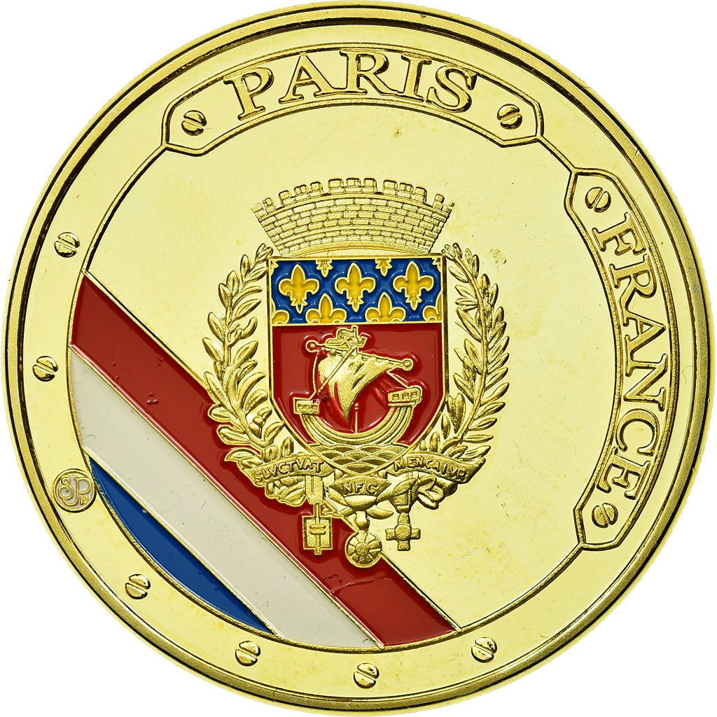 Francia, Token, Touristic token, Paris - La Tour Eiffel et la Seine, Souvenirs