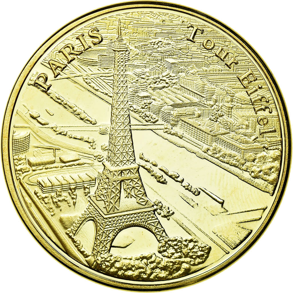 Francia, Token, Touristic token, Paris - La Tour Eiffel et la Seine, Souvenirs