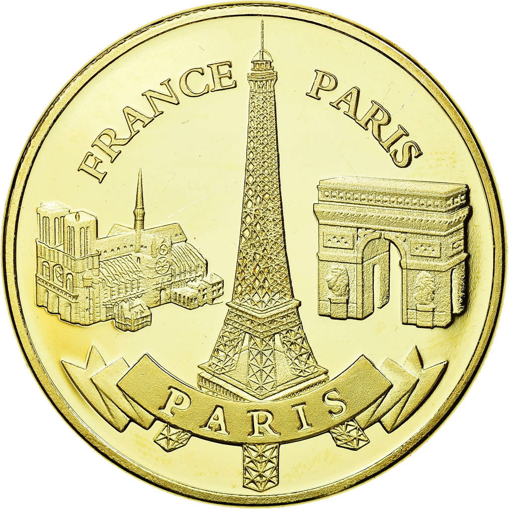 Francia, Token, Touristic token, Paris - Les 3 monuments, Souvenirs et