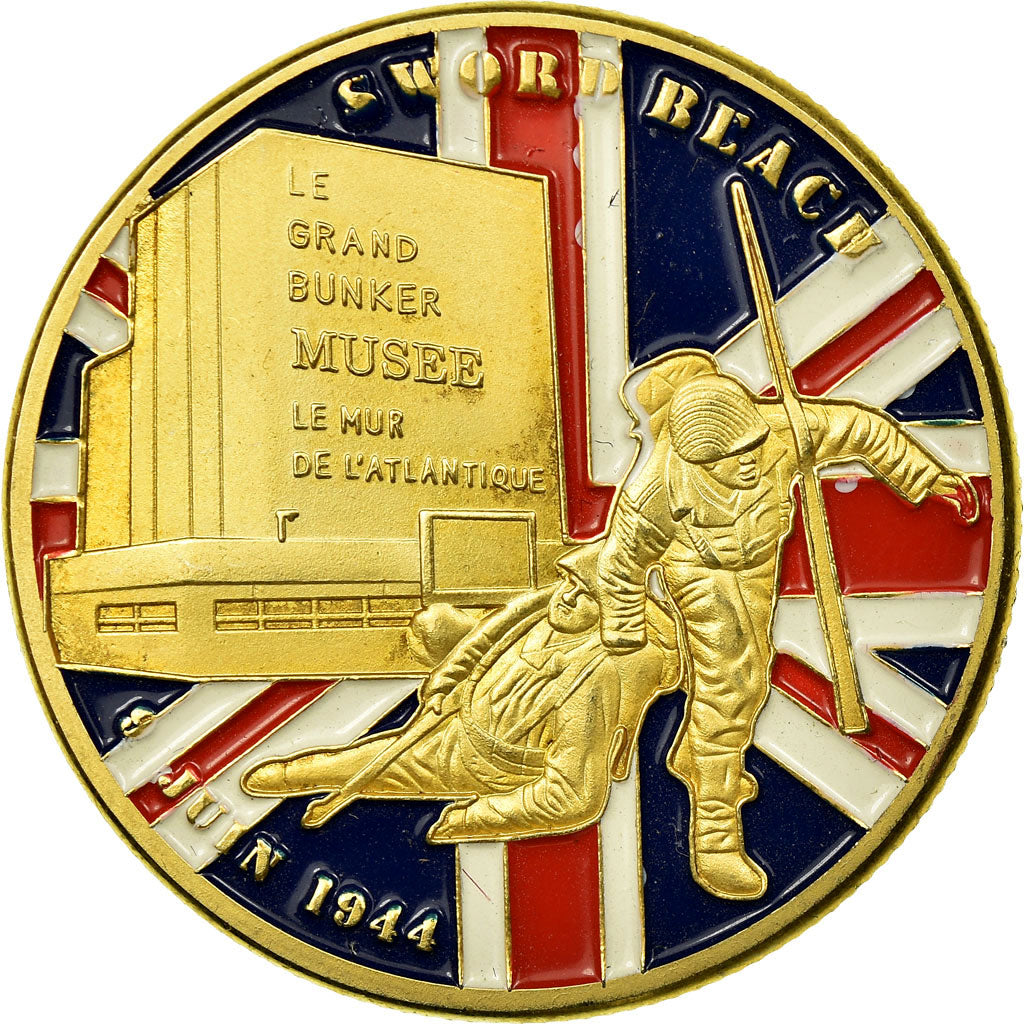 France, Token, Touristic token, Normandie - Sword Beach - Le grand Bunker