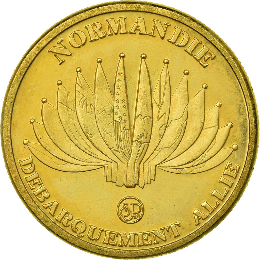 France, Token, Touristic token, Normandie - Débarquement allié - Omaha Beach
