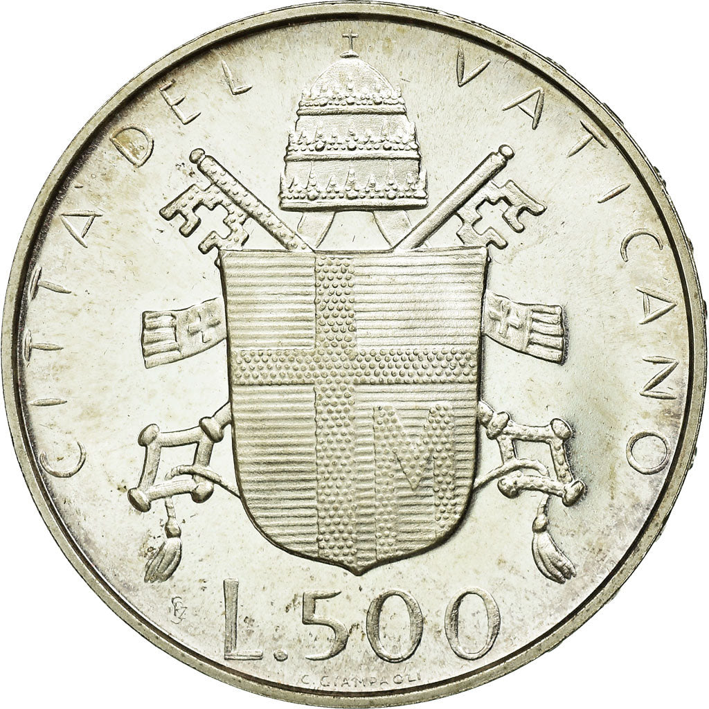 Coin, VATICAN CITY, John Paul II, 500 Lire, 1979, Roma, MS(60-62), Silver