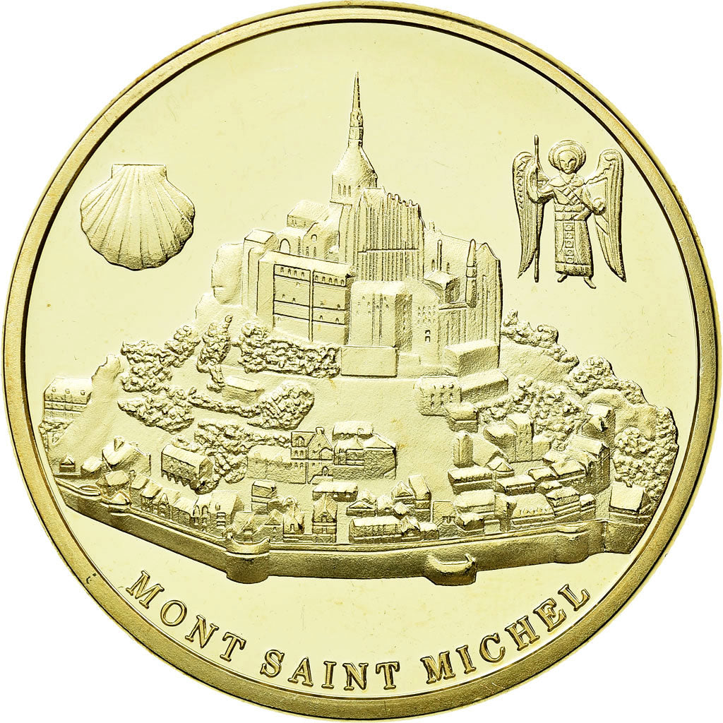 France, Token, Touristic token, Le Mont-Saint-Michel - L'Archange et la