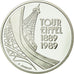 Moeda, França, 5 Francs, 1989, Paris, MS(65-70), Prata, KM:968a, Gadoury:772
