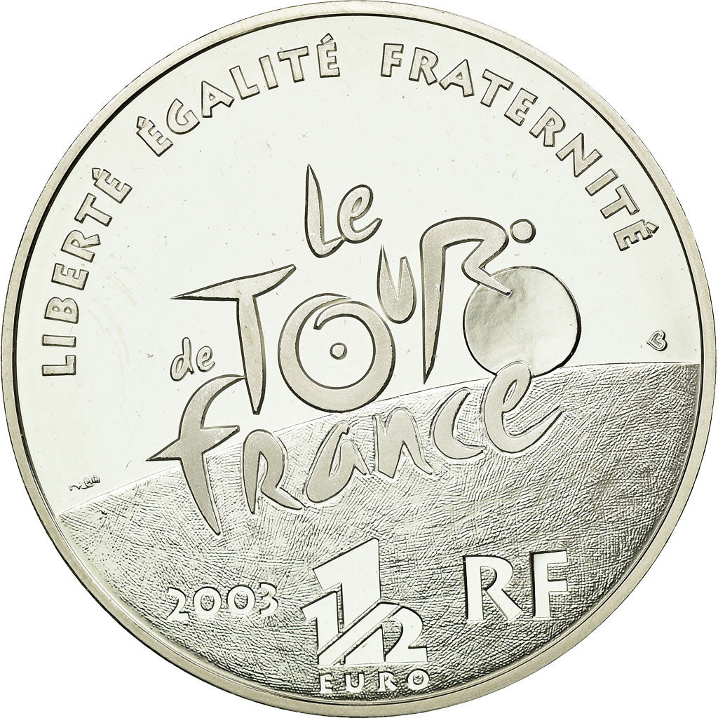 França, 1-1/2 Euro, 2003, MS(65-70), Prata, Gadoury:EU81, KM:1322