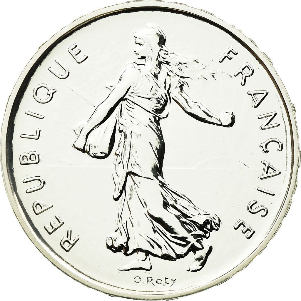 Coin, France, 5 Francs, 2001, Paris, MS(65-70), Silver, KM:1309, Gadoury:771
