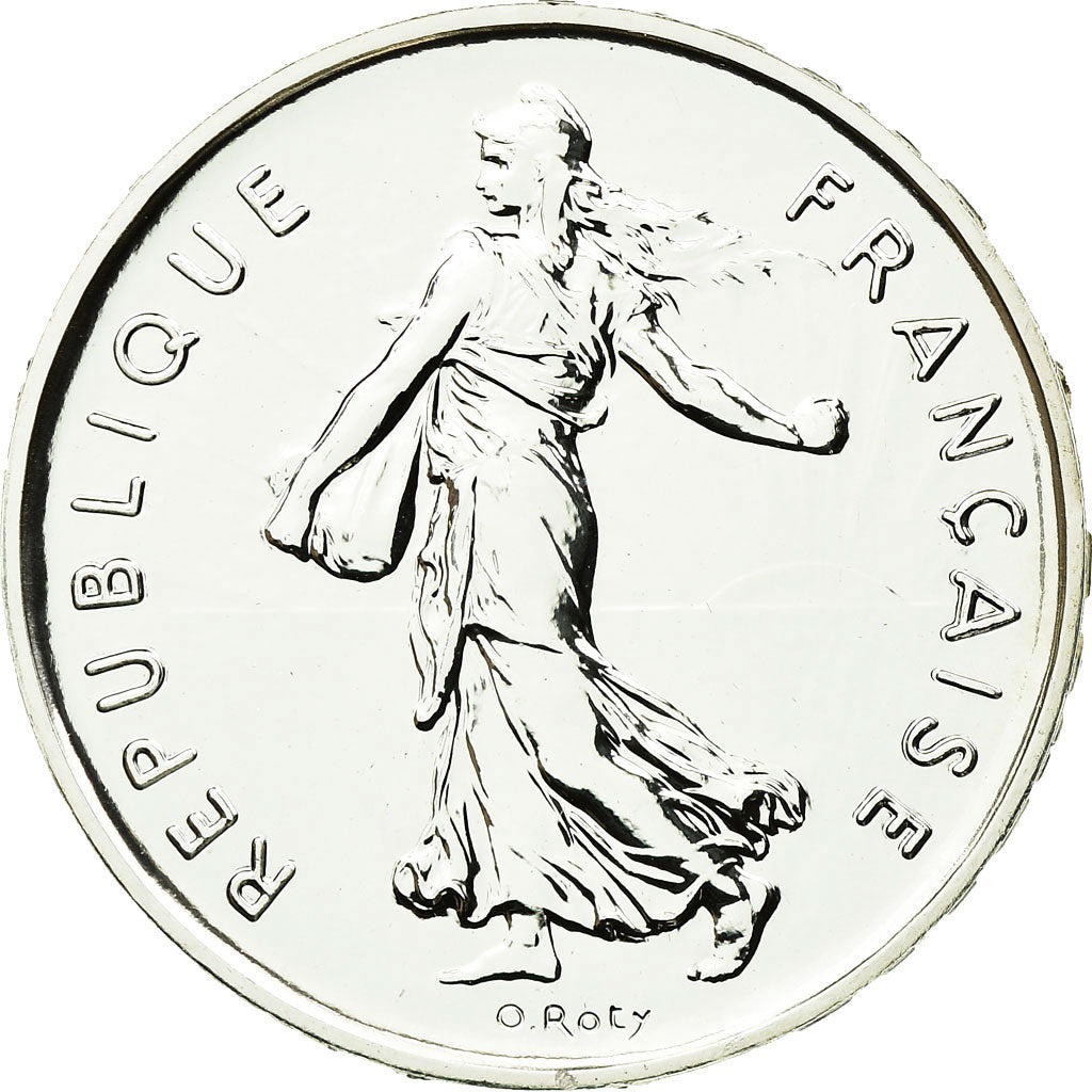Coin, France, 5 Francs, 2001, Paris, MS(65-70), Silver, KM:1309, Gadoury:771