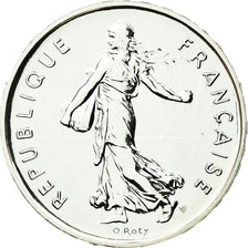 Coin, France, 5 Francs, 2001, Paris, MS(65-70), Silver, KM:1309, Gadoury:771