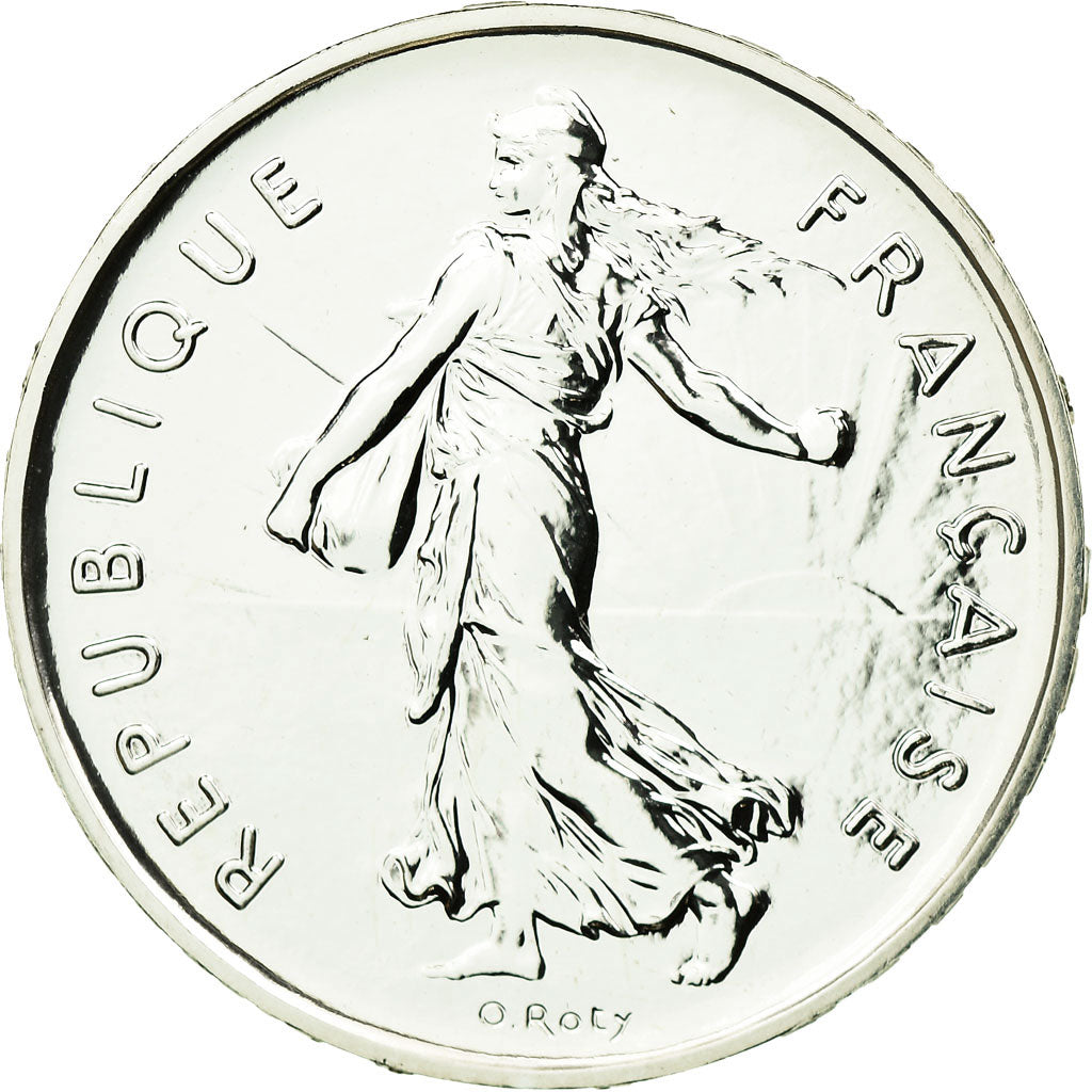 Coin, France, 5 Francs, 2001, Paris, MS(65-70), Silver, KM:1309, Gadoury:771