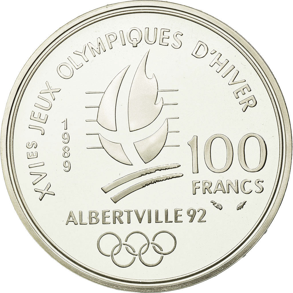 Moneda, Francia, 100 Francs, 1989, FDC, Plata, KM:972, Gadoury:C3