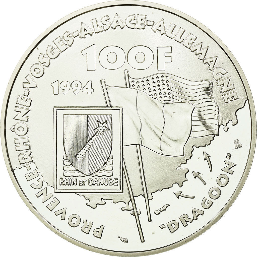 Coin, France, 100 Francs, 1994, MS(65-70), Silver, KM:1044, Gadoury:C79