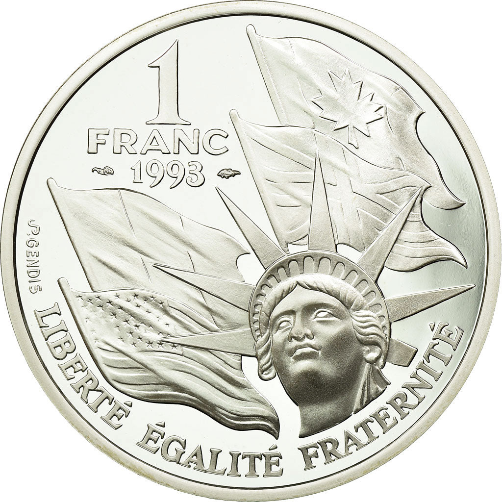 Monnaie, France, Franc, 1993, Paris, FDC, Argent, Gadoury:C38, KM:1014