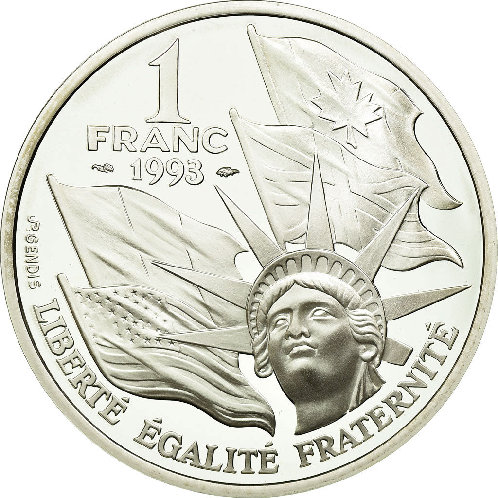 Moneta, Francia, Franc, 1993, Paris, FDC, Argento, KM:1014, Gadoury:C38