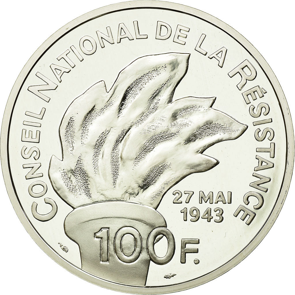 Münze, Frankreich, 100 Francs, 1993, STGL, Silber, KM:1023, Gadoury:C39