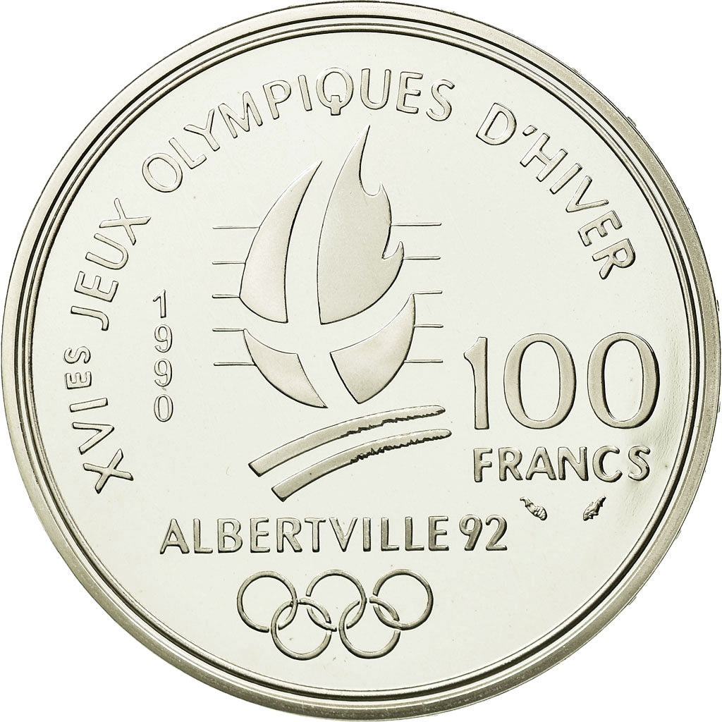 Moneda, Francia, 100 Francs, 1990, FDC, Plata, KM:981, Gadoury:C9