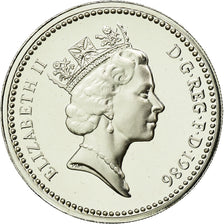 Coin, Great Britain, Elizabeth II, Pound, 1986, MS(65-70), Silver, KM:946a