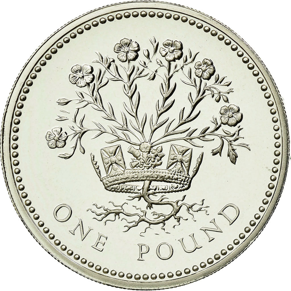 Coin, Great Britain, Elizabeth II, Pound, 1986, MS(65-70), Silver, KM:946a
