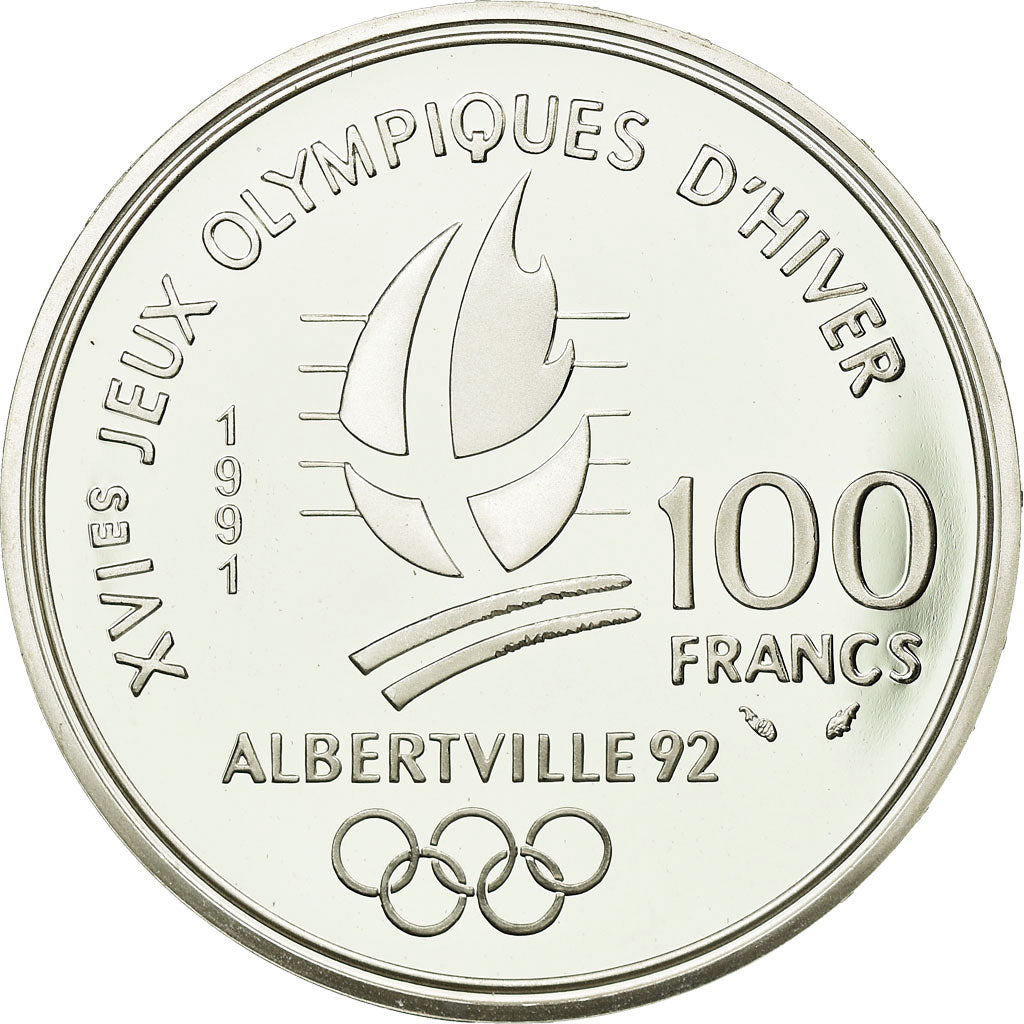 Moneda, Francia, 100 Francs, 1991, FDC, Plata, KM:993, Gadoury:C16