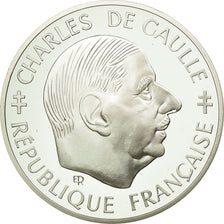 Moneta, Francja, Charles de Gaulle, Franc, 1988, MS(65-70), Srebro, KM:978
