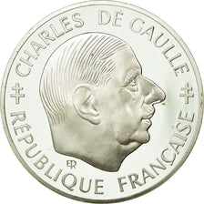 Monnaie, France, Charles de Gaulle, Franc, 1988, FDC, Argent, Gadoury:476