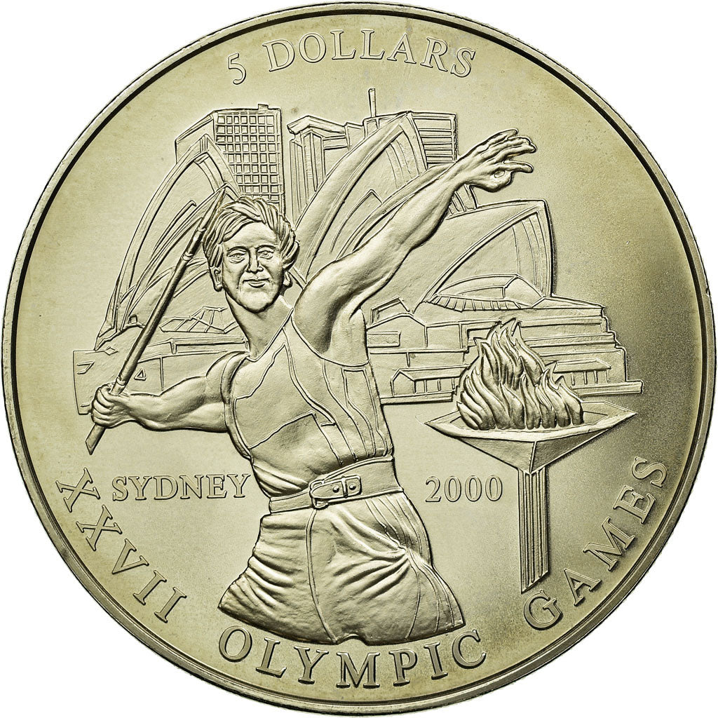 Coin, Liberia, 5 Dollars, 2000, MS(63), Copper-nickel, KM:735