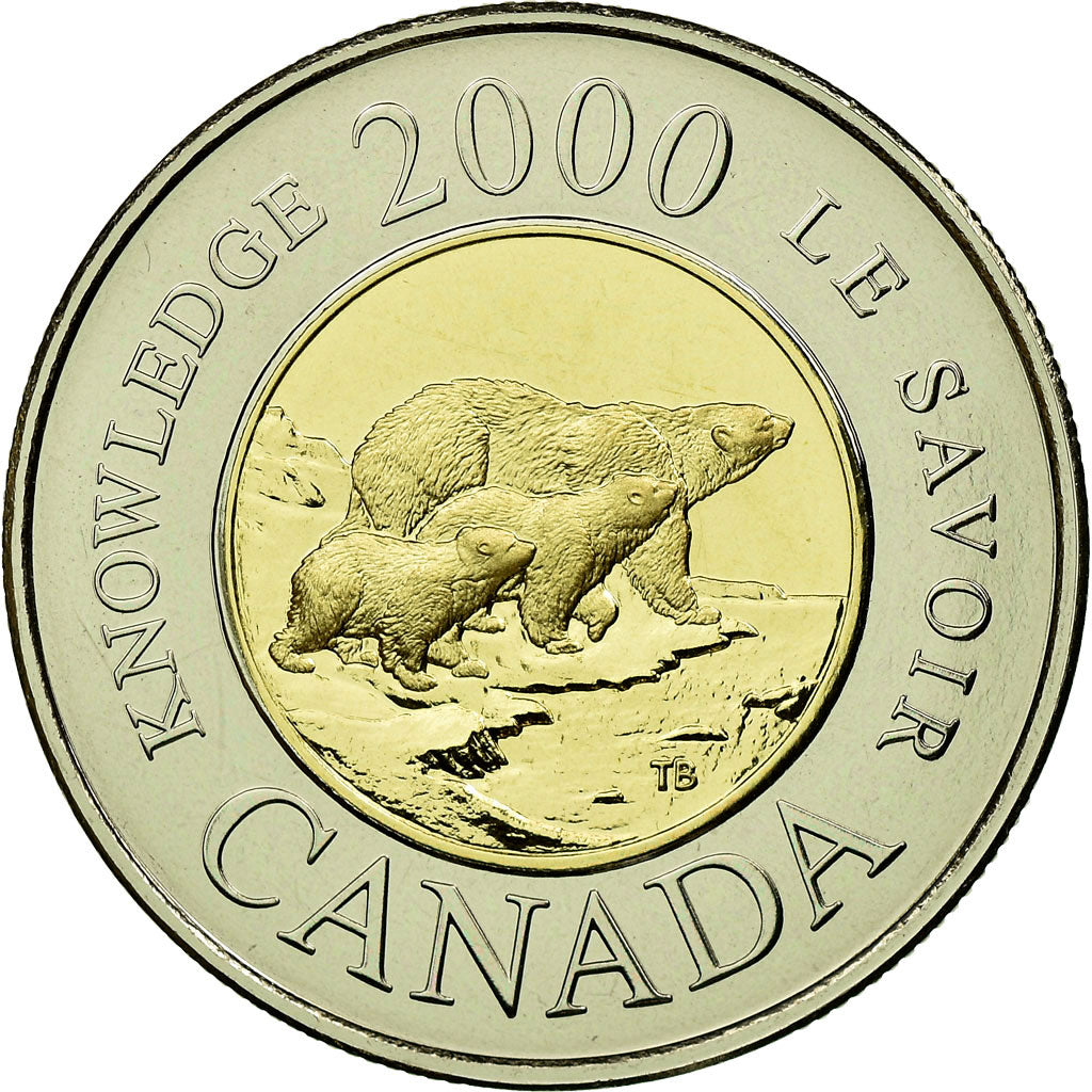 Coin, Canada, Elizabeth II, 2 Dollars, 2000, Royal Canadian Mint, Ottawa