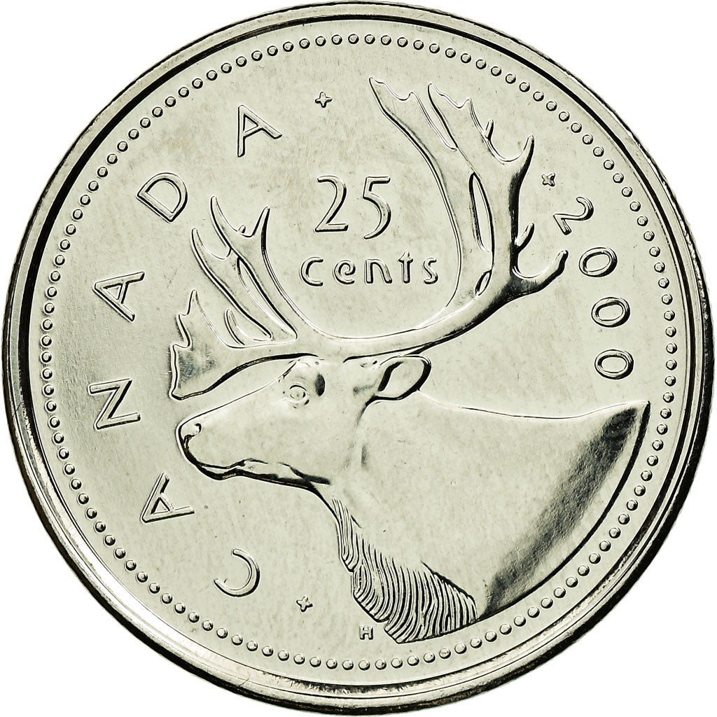 Coin, Canada, Elizabeth II, 25 Cents, 2000, Royal Canadian Mint, Ottawa, MS(63)