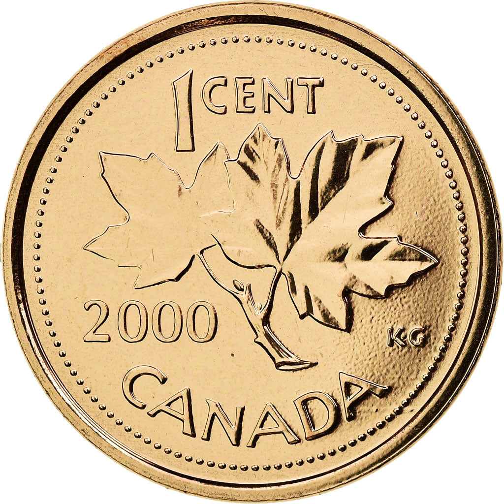 Coin, Canada, Elizabeth II, Cent, 2000, Royal Canadian Mint, Ottawa, MS(63)