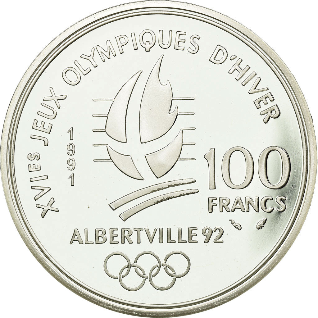 Münze, Frankreich, 100 Francs, 1991, STGL, Silber, KM:993, Gadoury:C16