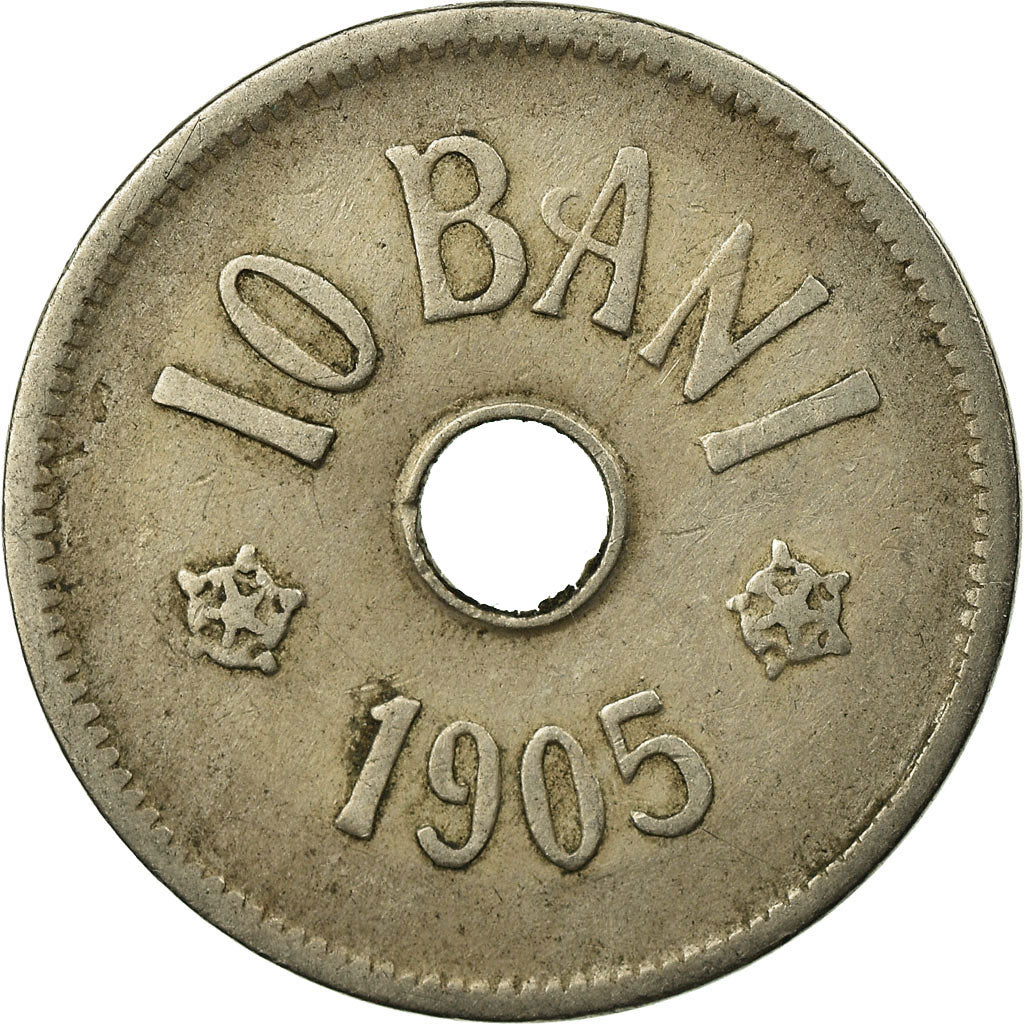 Coin, Romania, Carol I, 10 Bani, 1905, VF(30-35), Copper-nickel, KM:32