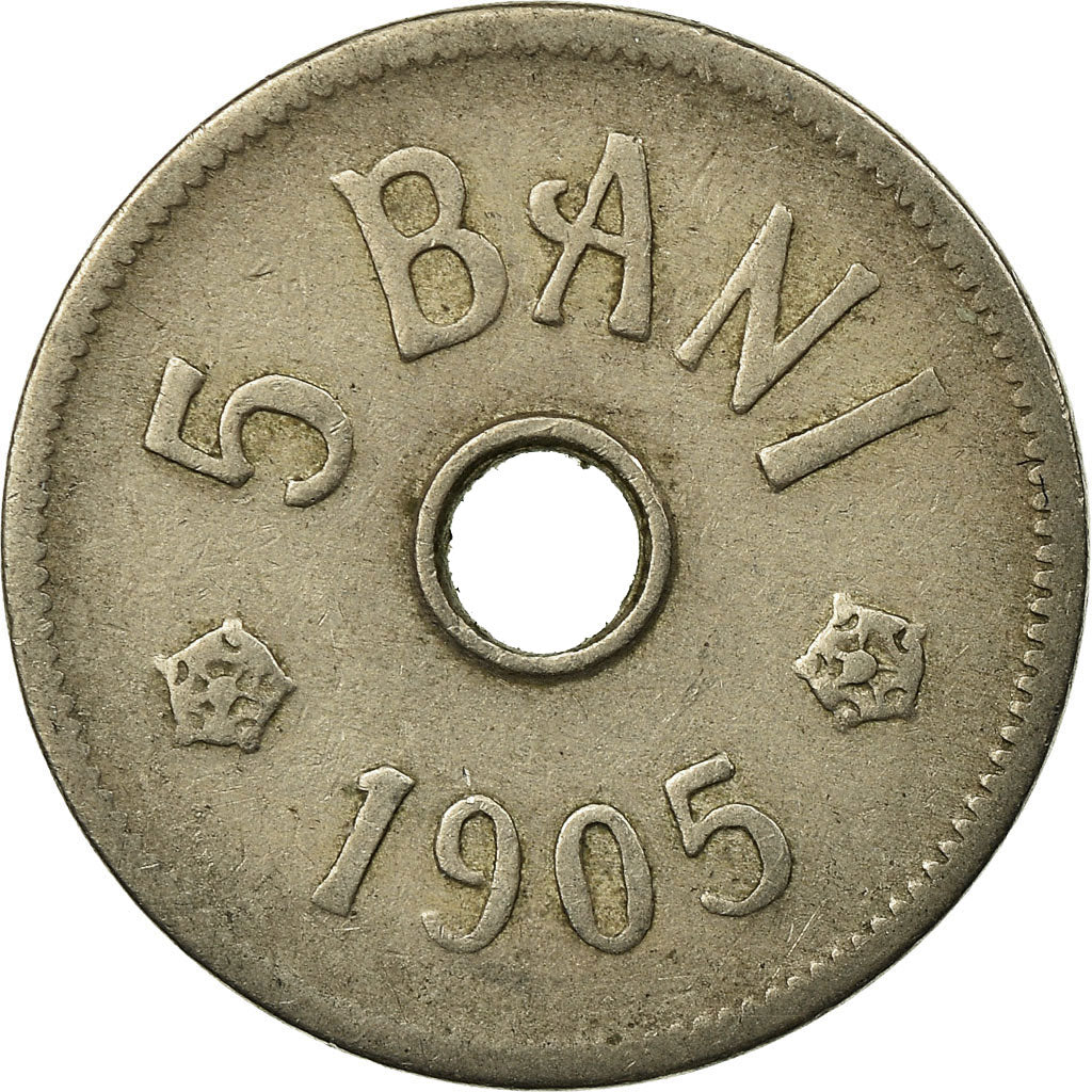 Coin, Romania, Carol I, 5 Bani, 1905, VF(30-35), Copper-nickel, KM:31