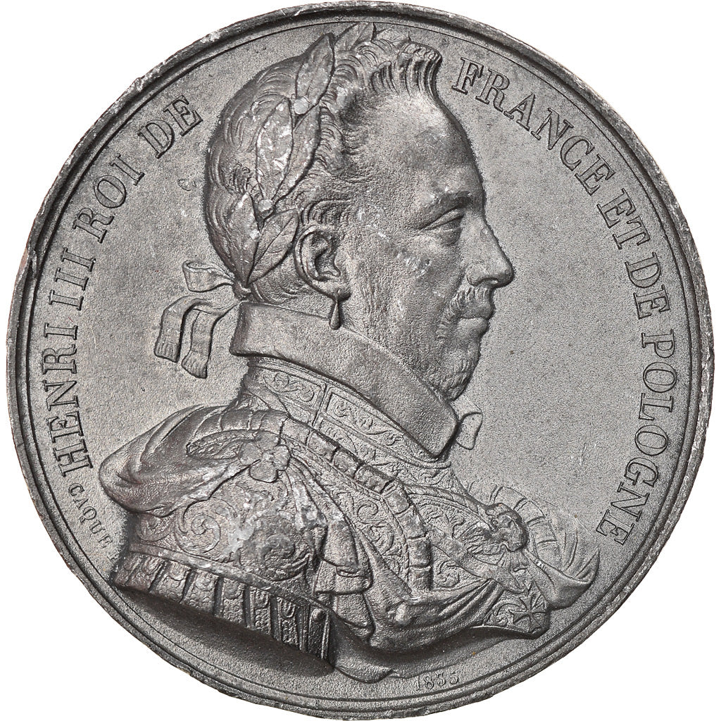 França, Medal, Les Rois de France, Henri III, História, Caqué, AU(50-53)