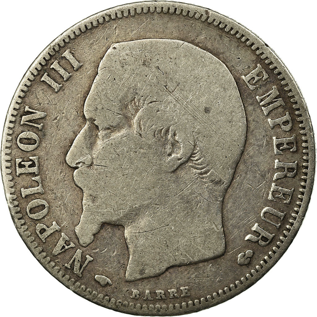 Münze, Frankreich, Napoleon III, Napoléon III, Franc, 1856, Paris, SGE+