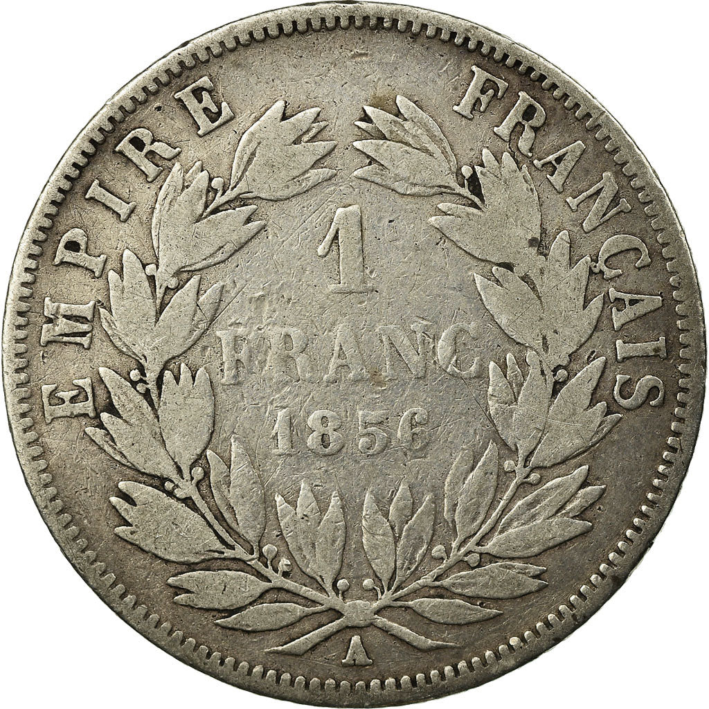 Münze, Frankreich, Napoleon III, Napoléon III, Franc, 1856, Paris, SGE+