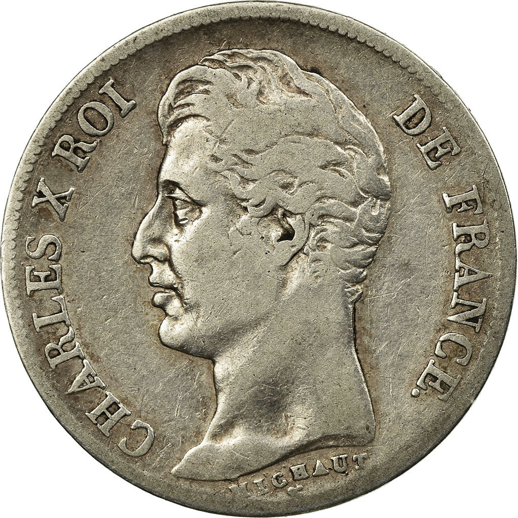 Coin, France, Charles X, Franc, 1830, Paris, VF(20-25), Silver, KM:724.1