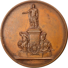 França, Medal, Statue de Louis XV à Reims, 1764, Duvivier, AU(50-53), Cobre
